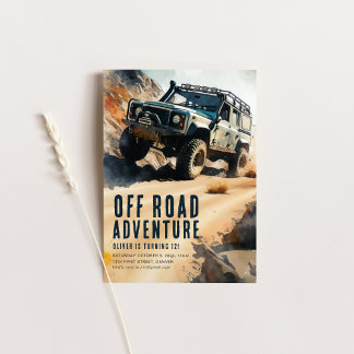Off Road Adventure ATV Party Invitation Template