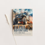 Off Road Adventure ATV Party Invitation Template<br><div class="desc">Get ready for a day of fun,  laughter,  and exciting surprises! Invite guests to a kids birthday party with this unique and happy invitation. Highlight important party details as well as activities,  food,  theme and RSVP and contact details. Background colour and font is editable.</div>