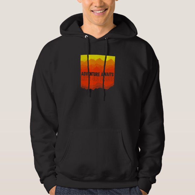 Off Road Adventure Awaits Mountains Hoodie (Front)