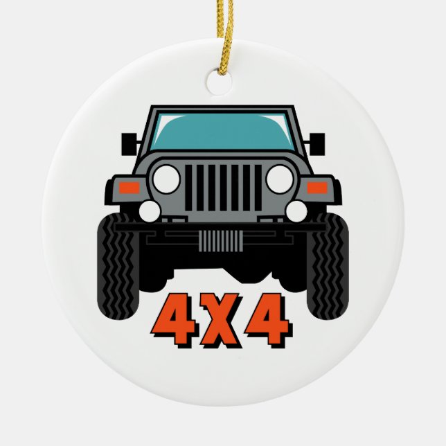 Off Road Ceramic Ornament (Front)