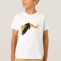 Off Road Dirt Bike with Flames