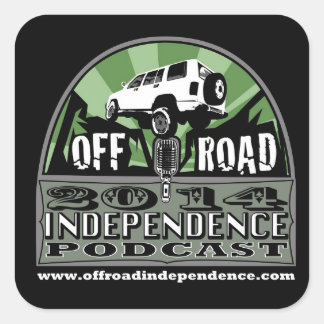 Off-Road Independence 3"x3" radius corner stickers
