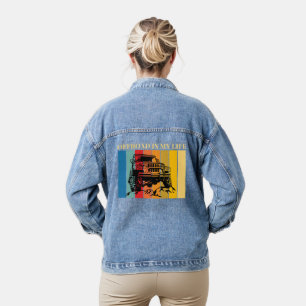 off road is my life denim jacket