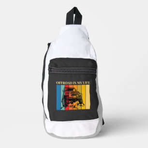 off road is my life sling bag