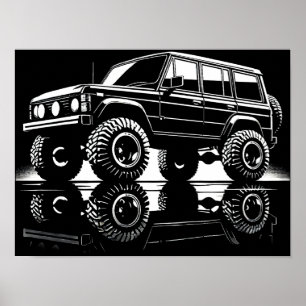 Off-Road Legend Silhouette Poster