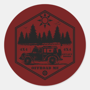 OFF ROAD ME Wilderness R Classic Round Sticker