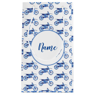 Off road motocroos motorbike Personalised Small Gift Bag