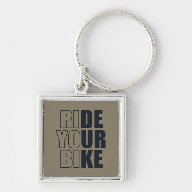 off road mountain bike adventure key ring (Front)
