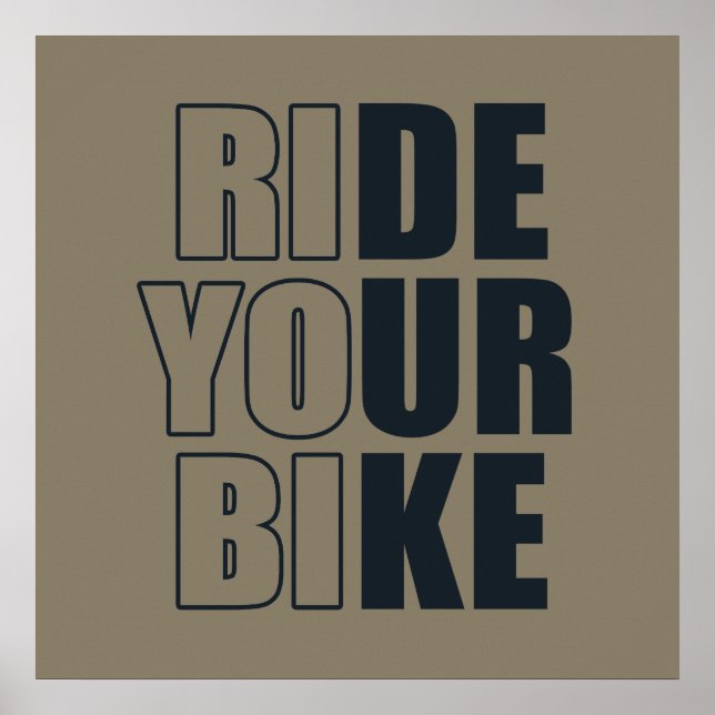 off road mountain bike adventure poster (Front)