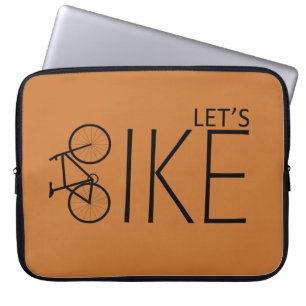 off road mountain biking saying laptop sleeve