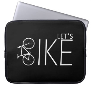 off road mountain biking saying laptop sleeve
