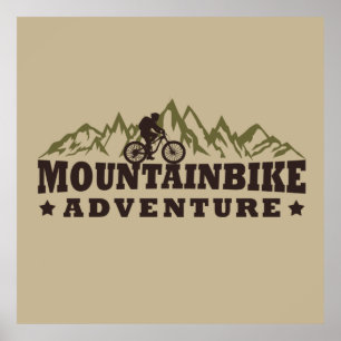 off road mountainbike adventure poster