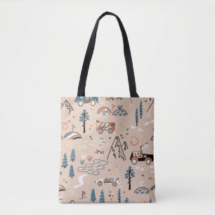Off-road Racing. Mountain Forest Rally. Toy Car Ra Tote Bag