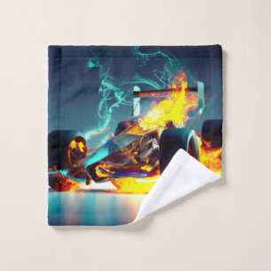  Off-Road Round Clock Throw Blanket Drawstring Bag Bath Towel Set