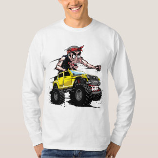 Off-Road Vehicle Racing with a Monster T-Shirt