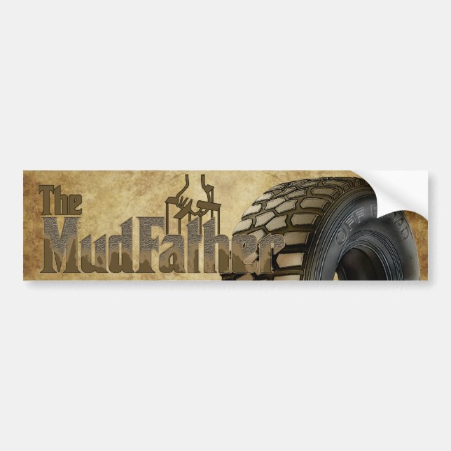 Off Roaders The MudFather Bumper Sticker (Front)