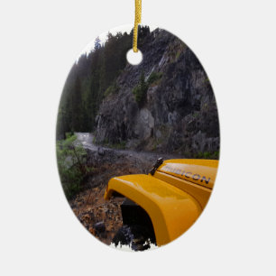 Off-Roading Fender On Imogene Pass Ceramic Tree Decoration
