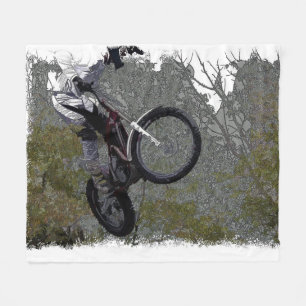 Off-roading - Motocross Racing Fleece Blanket