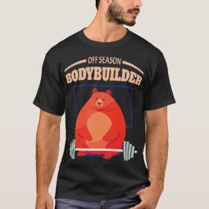 Off Season Bodybuilder Funny Animals Overweight Fa T-Shirt