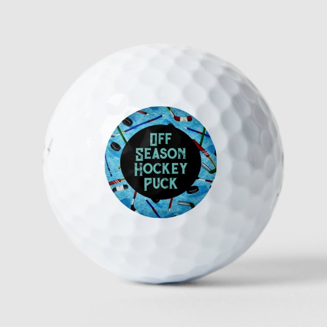 Off Season Hockey Puck Golf Balls (Front)