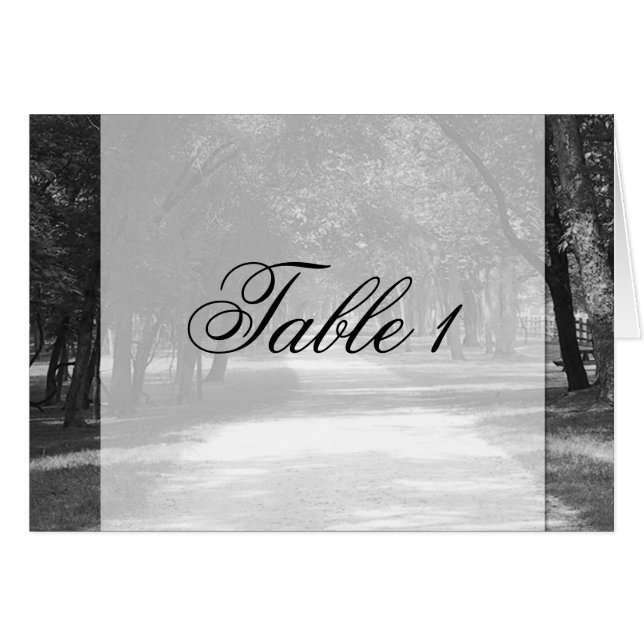Off the Beaten Path Table Number tent card (Front Horizontal)