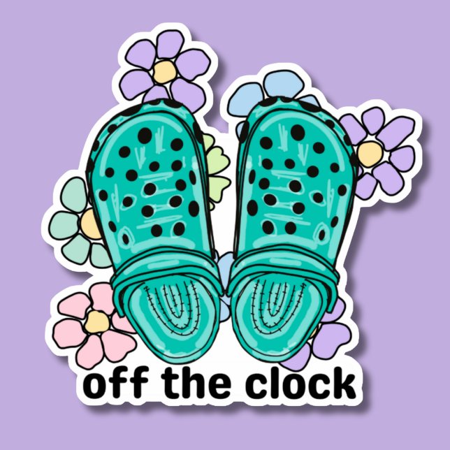 Off the Clock Rubber Clogs and Flowers  (Creator Uploaded)