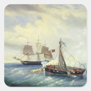 Off the coast of Nargen Island Square Sticker