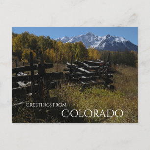 Off the Dallas Divide Near Telluride, Colorado Postcard