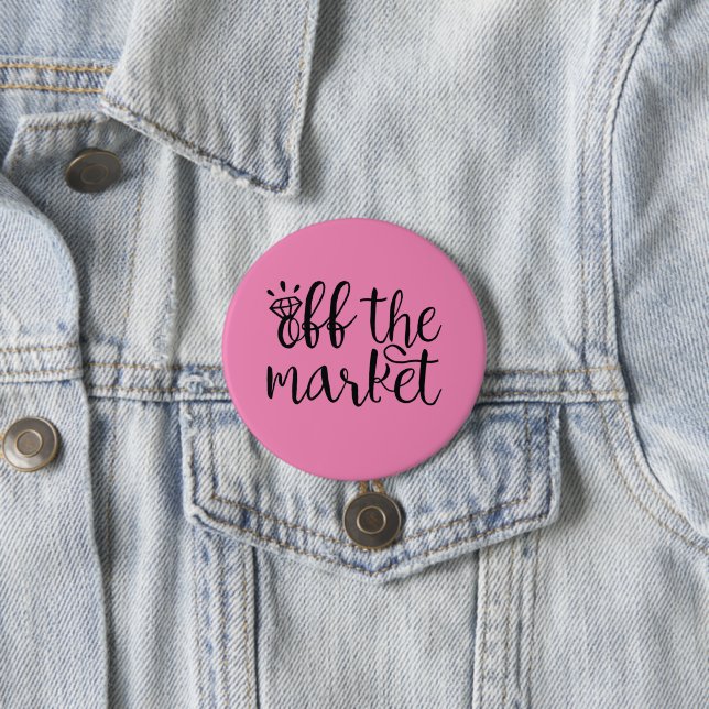 Off the Market 7.5 Cm Round Badge (In Situ)