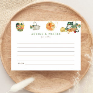 Off The Market Bridal Shower Advice & Wishes Enclosure Card