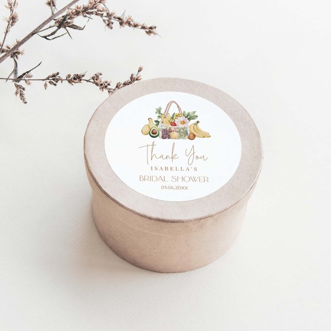 Off The Market Bridal Shower Classic Round Sticker (Creator Uploaded)