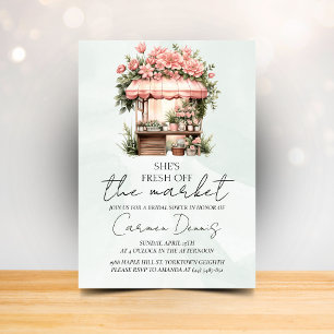 Off the Market Bridal Shower Farmer's Market  Invitation