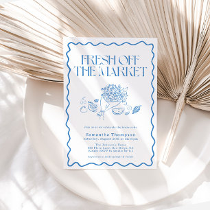 Off The Market Bridal Shower, Farmer's Market Invitation