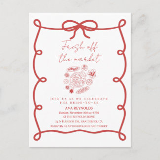 Off The Market Bridal Shower Invitation Template