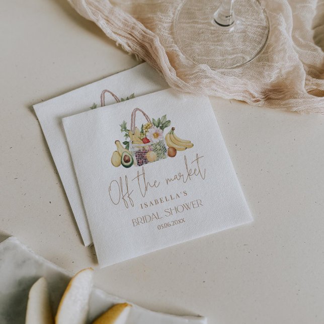 Off The Market  Bridal Shower  Napkin (Creator Uploaded)