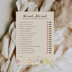 Off The Market Downloadable He said She said Card