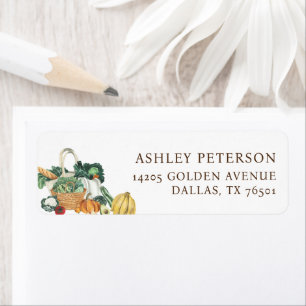 Off The Market Farmers Market Theme Return Address Return Address Label