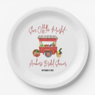 Off the Market Vegetable Stand Bridal Shower Paper Plate