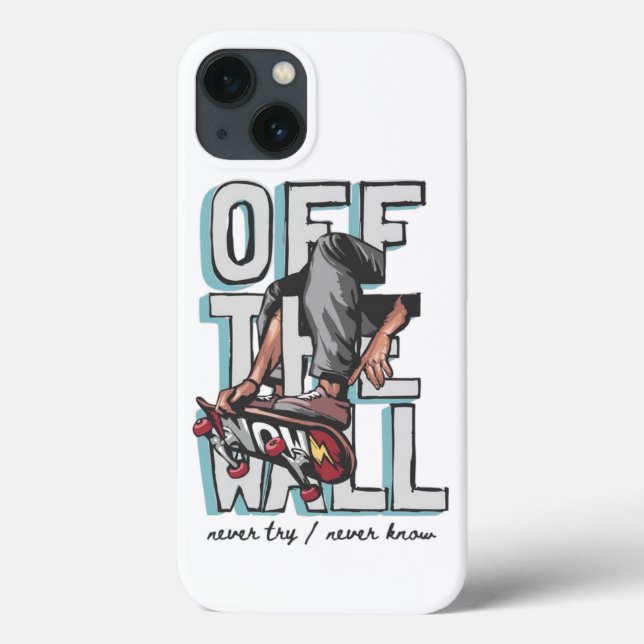 "Off the Wall: Skateboard Style - Never Try, Never Case-Mate iPhone Case (Back)