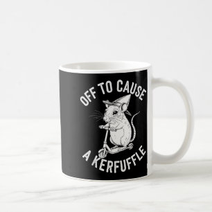 Off to cause a kerfuffle funny capybara joke meme coffee mug