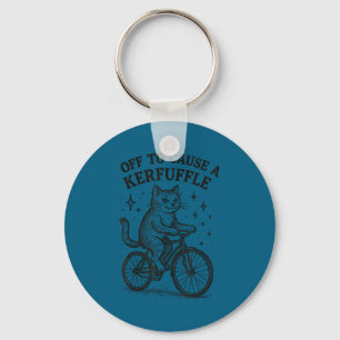 Off to cause a kerfuffle funny cat key ring
