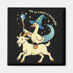 Off To Cause A Kerfuffle Funny Chaotic Weird Anima Magnet