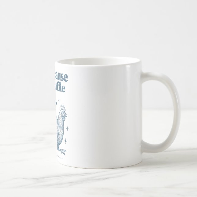 Off To Cause A Kerfuffle Funny Cowboy Racoon Anim Coffee Mug (Right)