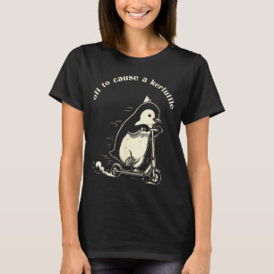Off to cause a kerfuffle funny cute penguin T-Shirt
