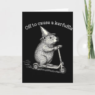Off To Cause A Kerfuffle Groundhog Troublemaker Co Card