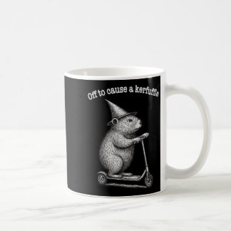 Off To Cause A Kerfuffle Scooter Groundhog Premium Coffee Mug