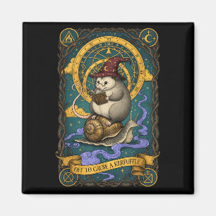 Off to cause a kerfuffle witchy possum wizard snai magnet