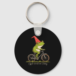 Off To Commit Mom Foolery Funny Frog Meme  Key Ring