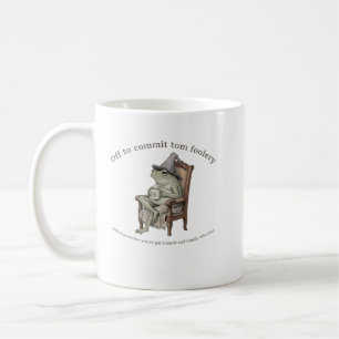 Off to Commit Tom Foolery Cozy Frog Mug
