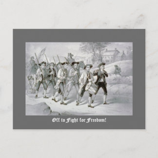 Off to Fight for Freedom! Postcard